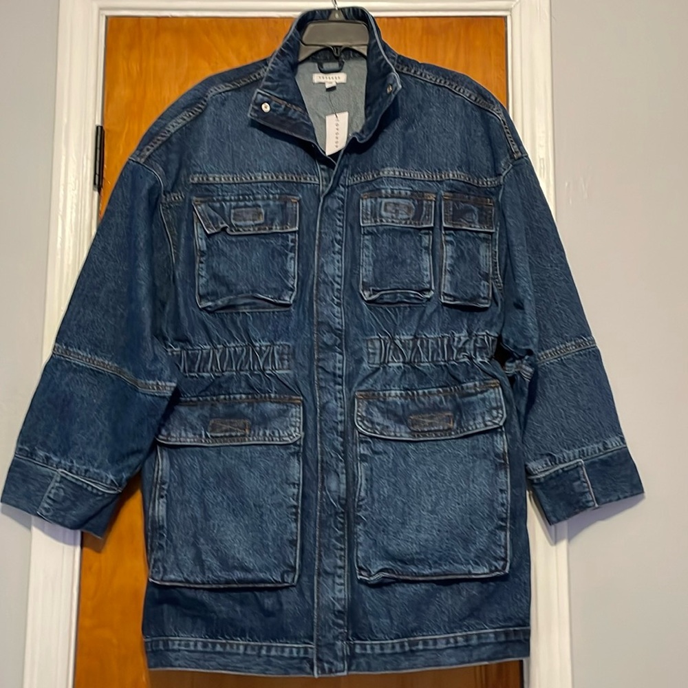 Denim Utility Jacket - Dark Blue